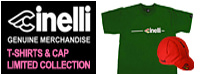 cinelli 限定Tシャツ、キャップ